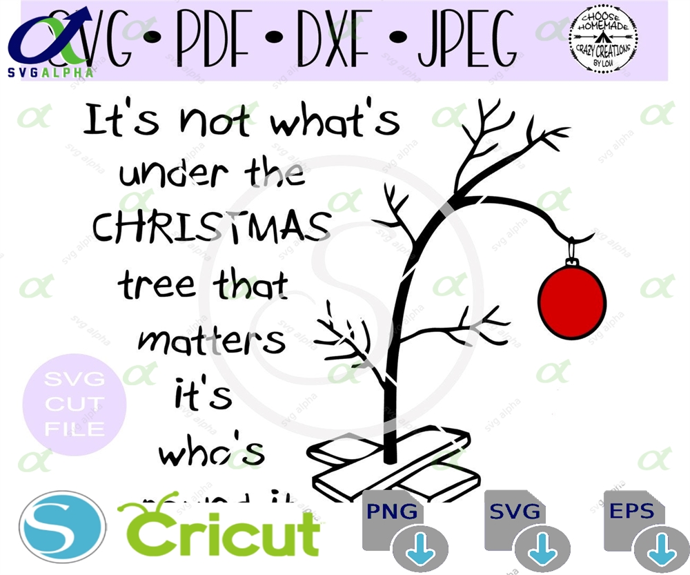 Charlie Browns Sad Little Christmas Tree Verse Svg Digital Cut File For Htv-vinyl-decal-diy-plotter-vinyl Cutter- Svg - Dxf Jpeg Formats